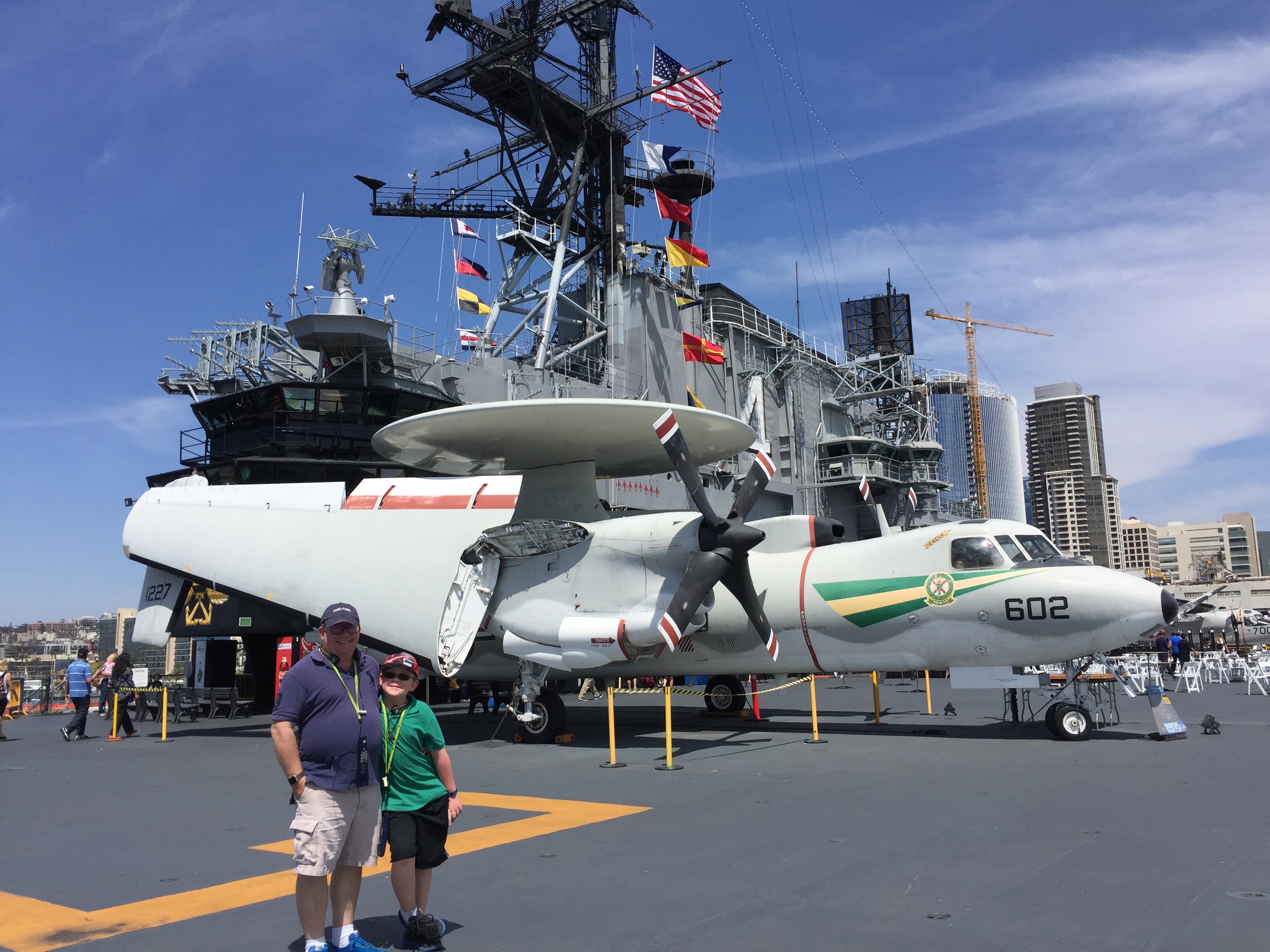 Van Tassel family visit to the USS Midway in San Diego with Resilience Expert Elizabeth Van Tassel