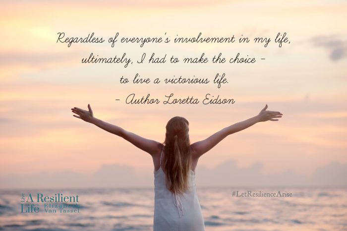 Author Loretta Eidson shares her victory over depression with Resilience Expert Elizabeth Van Tassel, girl by beach.