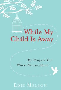While My Child is Away book cover with Edie Melson, Author.